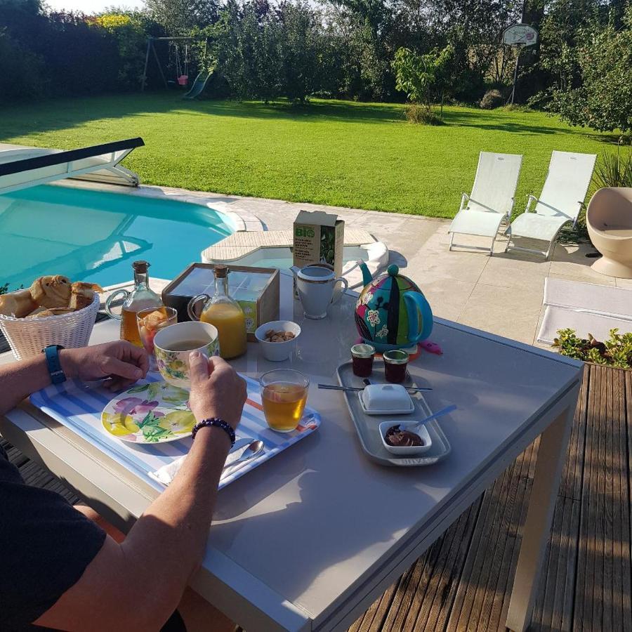 Grande Chambre Entre Caen Et La Mer Chambre Terrasse Jardin Et Piscine Mathieu Zewnętrze zdjęcie